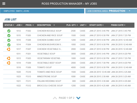 Ross Production Manager by Aptean screenshot 2