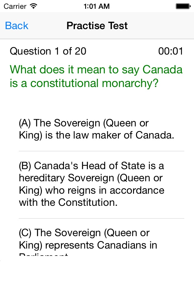 Canadian Citizenship Test - Become Canadian screenshot 2