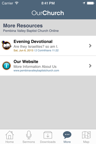 Pembina Valley Baptist Church screenshot 4