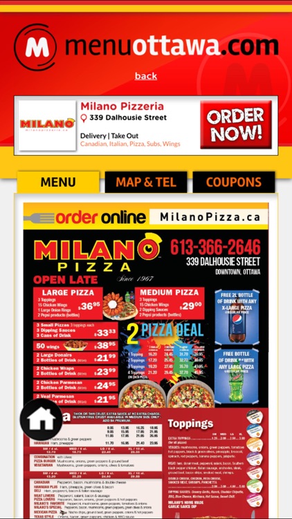 Menu - Order food online