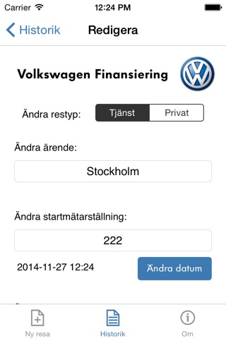 Volkswagen Körjournal screenshot 3