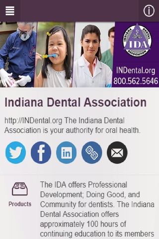 Indiana Dental Association screenshot 2