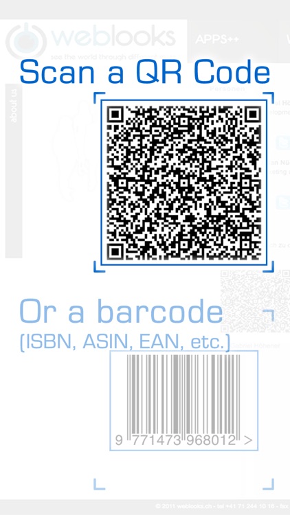 QR & Barcode Reader and Scanner - simple and fast for all kinds of products and books