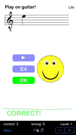 Game screenshot Guitar Score Trainer - Lite - Learn Notes With Your Real Guitar apk