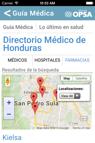 Directorio Médico de Honduras screenshot 2