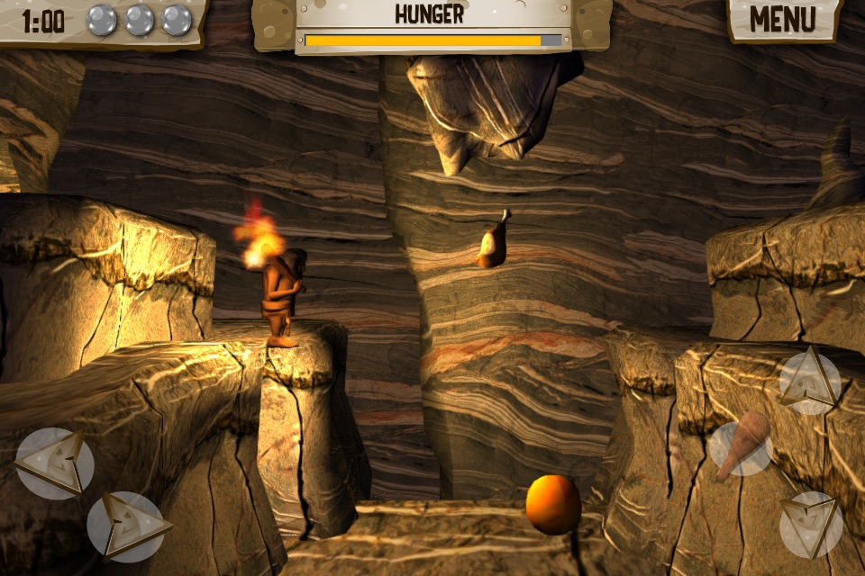 Hungry Dude - Free Game - Let's go back to the prehistoric age, and look how the caveman survive screenshot 2