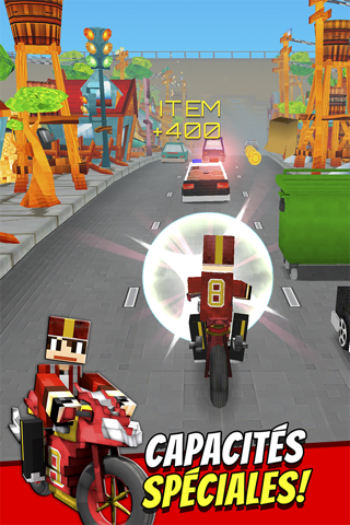 Super Bike Runner - Free 3D Blocky Motorcycle Racing Games screenshot 3