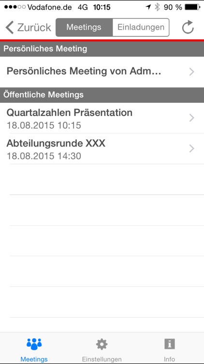 Vodafone Conferencing App2.0 screenshot-3