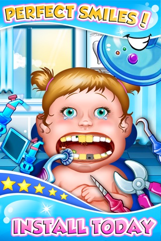 Dentist New-born Baby - mommy's crazy doctor office & little kids teeth screenshot 3