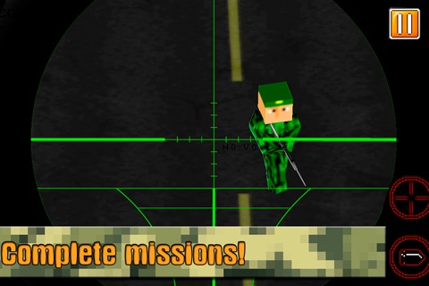 Cube War: City Sniper 3D Full screenshot 4