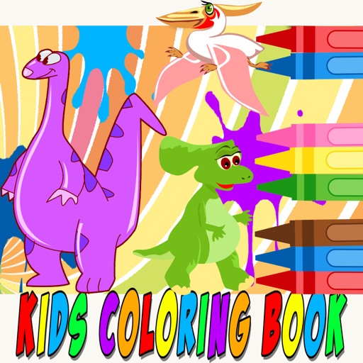 Coloring Books For Kids Dinosaurs Park For Fun