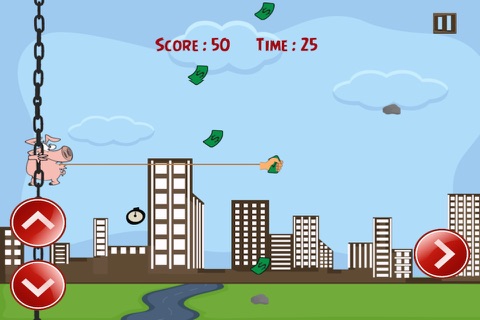 Greedy Bad Pig - Money Catch Rush (Free) screenshot 4
