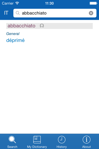 French <> Italian Dictionary + Vocabulary trainer screenshot 2
