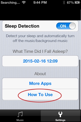 Sleep Detection Player Lite - Detect your sleep and turn off the background music screenshot 2