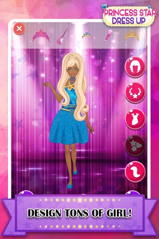 Dress-up " Super-Star Fashion " The Pop.ular Princess Beauty and Salon doll.s sparkle-girlz power-make-up screenshot 4
