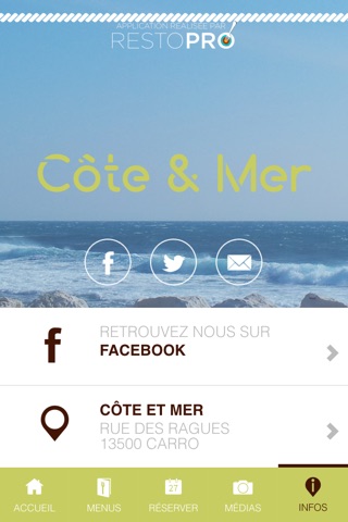 Côte et Mer - Restaurant Carro screenshot 4