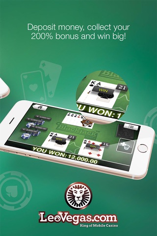 Blackjack by Leo Vegas - King of Mobile Casino screenshot 4