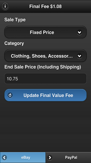 Fee Calculator - for eBay and PayPal