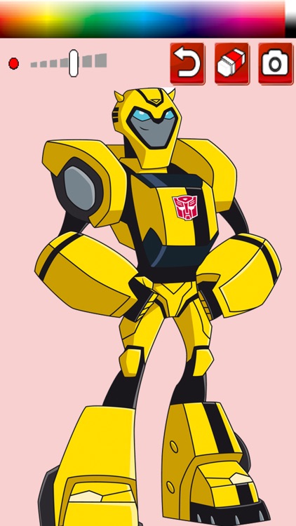 Kids coloring game transformers version