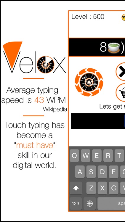 Velox - The 20 Second Keyboard Typing Challenge With Friends