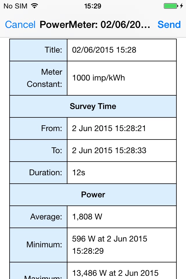 PowerMeter - Professional Wattmeter for iOS screenshot 3