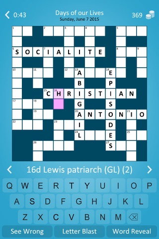 Soap Crossword Puzzle screenshot 2