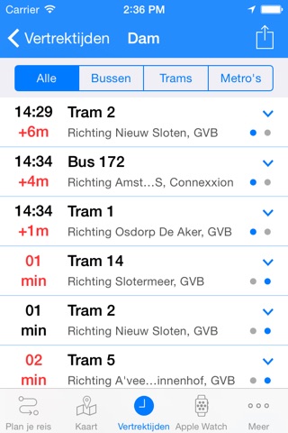Bus & Trein: OV Planner, Metro, Tram, Veerboot, Bus en Trein openbaar vervoer tijden live en reizen plannen screenshot 4