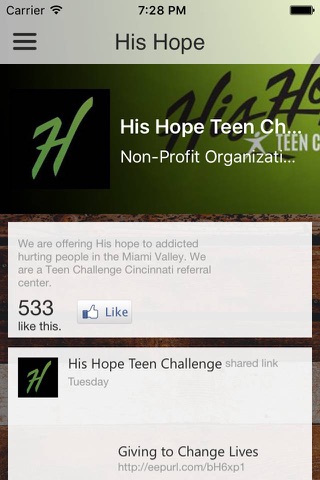 His Hope Teen Challenge screenshot 3