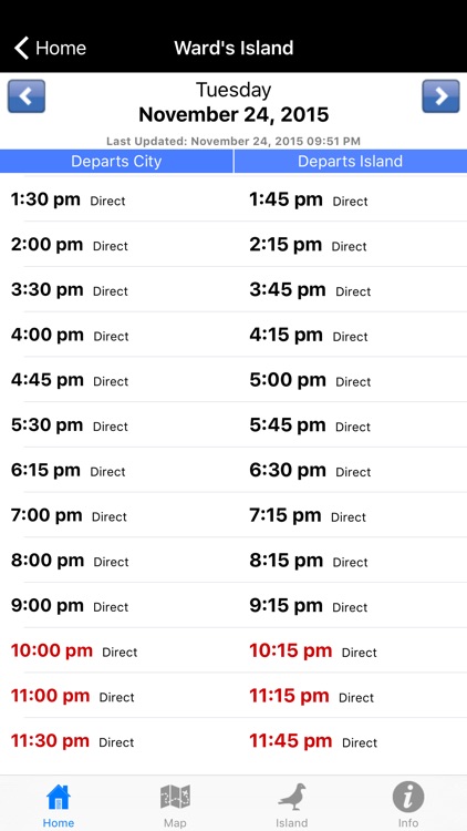 Toronto Island Ferry Finder