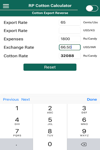 RP Cotton Calculator India screenshot 4