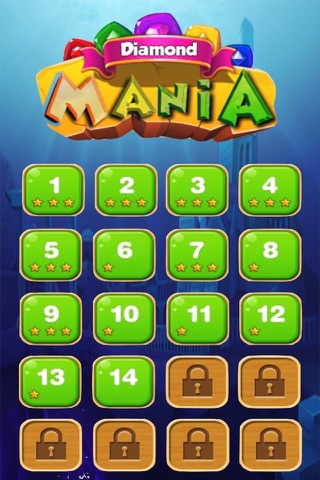 Diamond Mania Jewel HD-The best match 3 puzzel game for kids and family screenshot 2