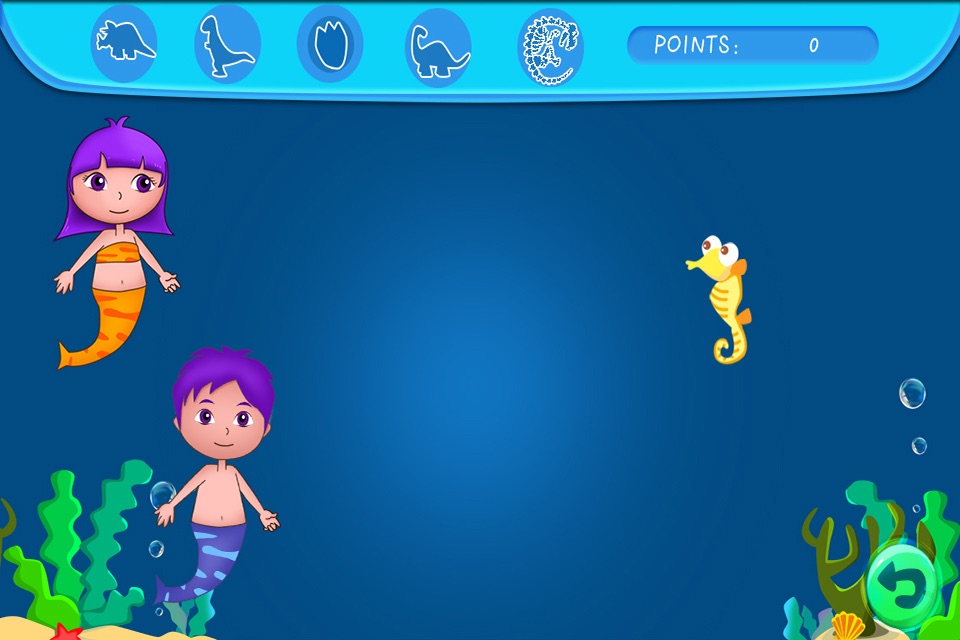 Anna's mermaid bubble pop adventure - free kids learning games screenshot 2