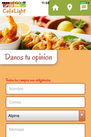Cafelight Colombia screenshot 4