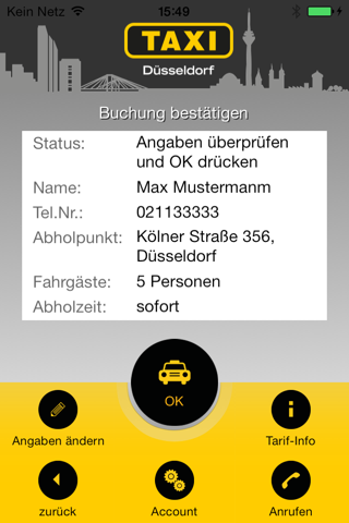 Taxi Düsseldorf screenshot 2