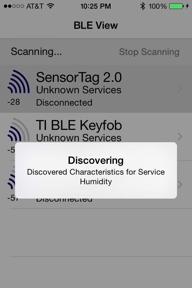 BLE View screenshot 2