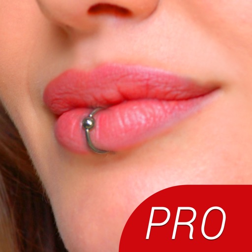 Lip Piercing Booth PRO - Try HD Lip Rings for your Cute Face or Send Piercing Idea to a Body Piercing Saloon