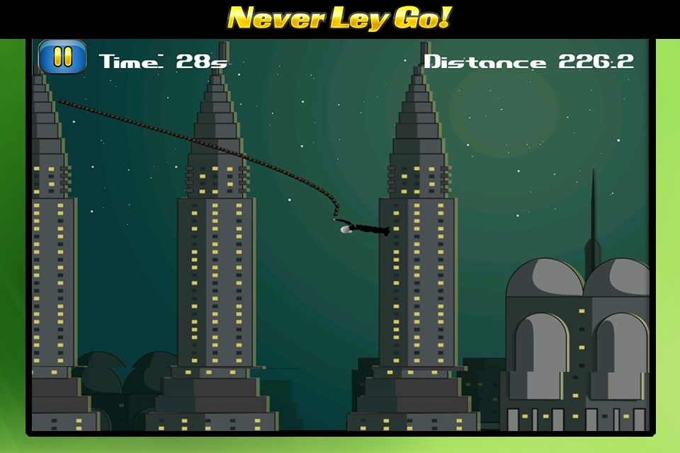 Ninja Fly Hero Swing Adventure - Tight Rope and Rapel Thru Cities Free screenshot 3