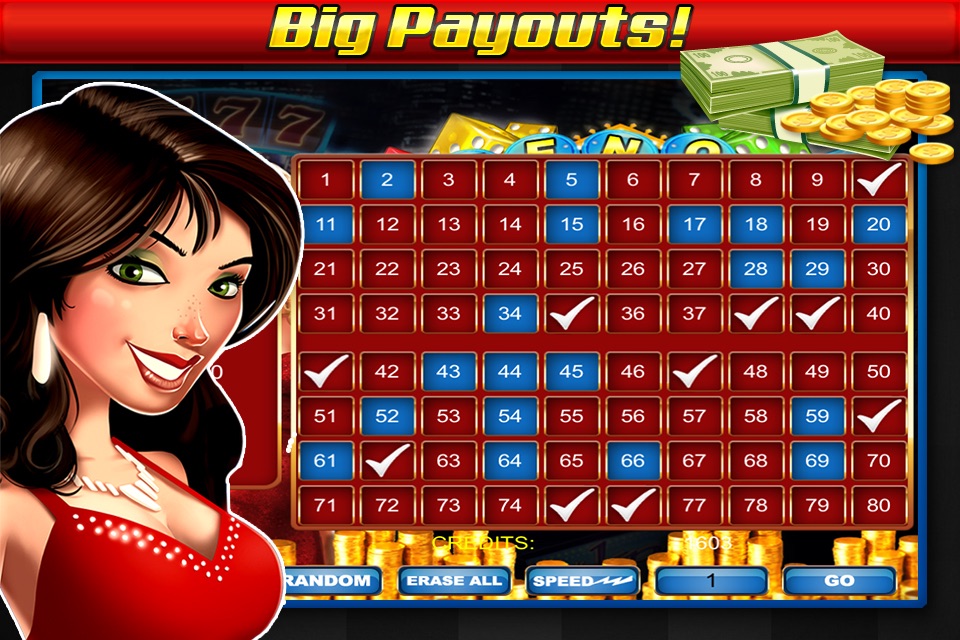 Keno Treasure Casino Vegas Games - Win Free Big Daily Bonus Rewards screenshot 3