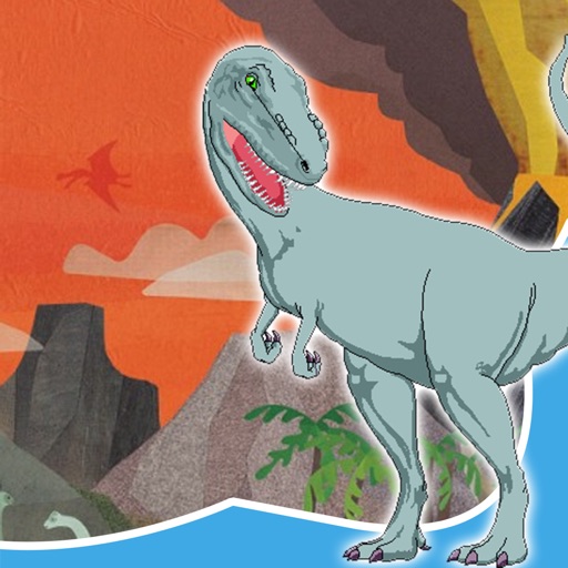 Scary Dinosaur Games for Toddlers: T-Rex Puzzles & Sounds Icon