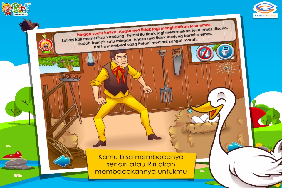 Cerita Anak: Kisah Angsa dan Telur Emas screenshot 2