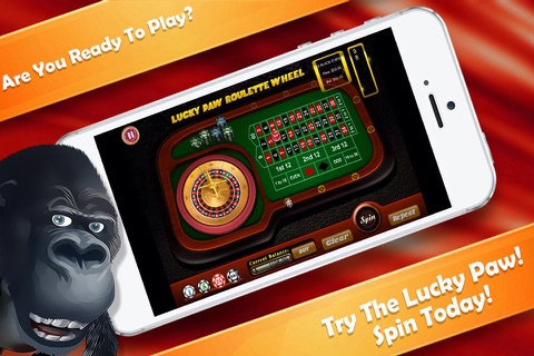 Lucky Paw Roulette Wheel FREE - Selfie Zoo Casino screenshot 2