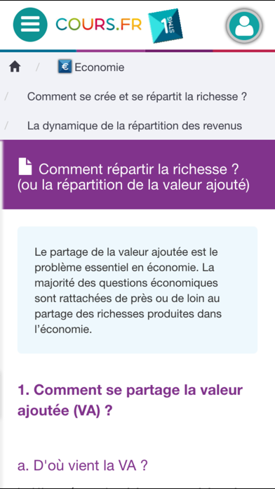 How to cancel & delete Cours.fr 1STMG from iphone & ipad 3