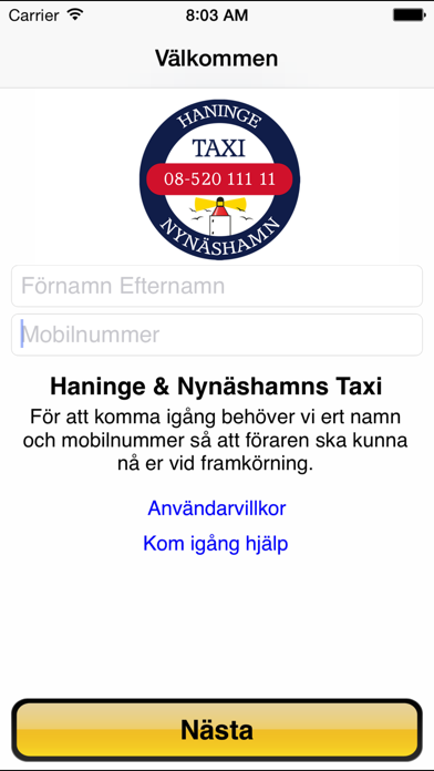 How to cancel & delete Haninge & Nynäshamns Taxi from iphone & ipad 1