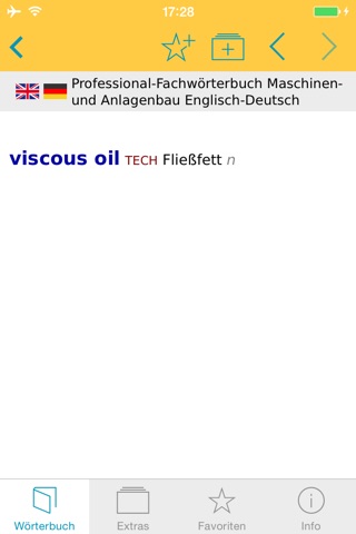 Maschinen- und Anlagenbau Englisch<->Deutsch Fachwörterbuch Professional screenshot 2