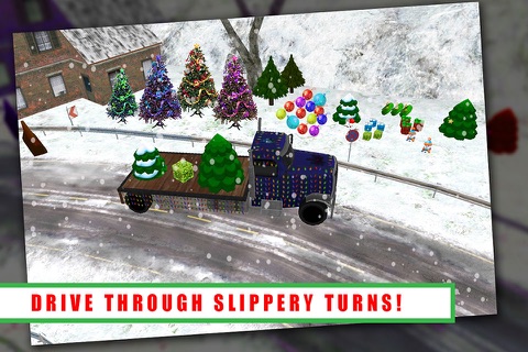Christmas Tree Delivery Truck In Snow City screenshot 2