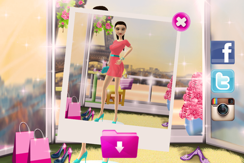 Dress Up Game for Girls: Fantasy Boutique - Paris Fashion Makeover Girls Games screenshot 2