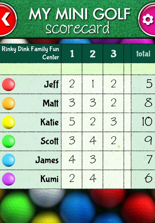 My Mini Golf Scorecard screenshot 4