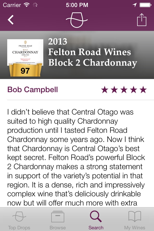 Bob Campbell's NZ Wine Reviews screenshot 2