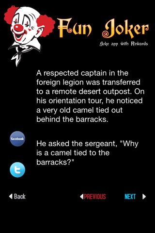 Fun Joker Pro : humourous plus funny jokes app screenshot 2