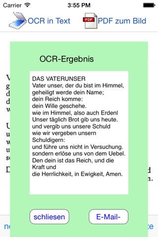 A Agile OCR in Text und pdf -Scanner ( optische Zeichenerkennung ) auf Deutsch  | ocr and pdf scanner in German screenshot 2